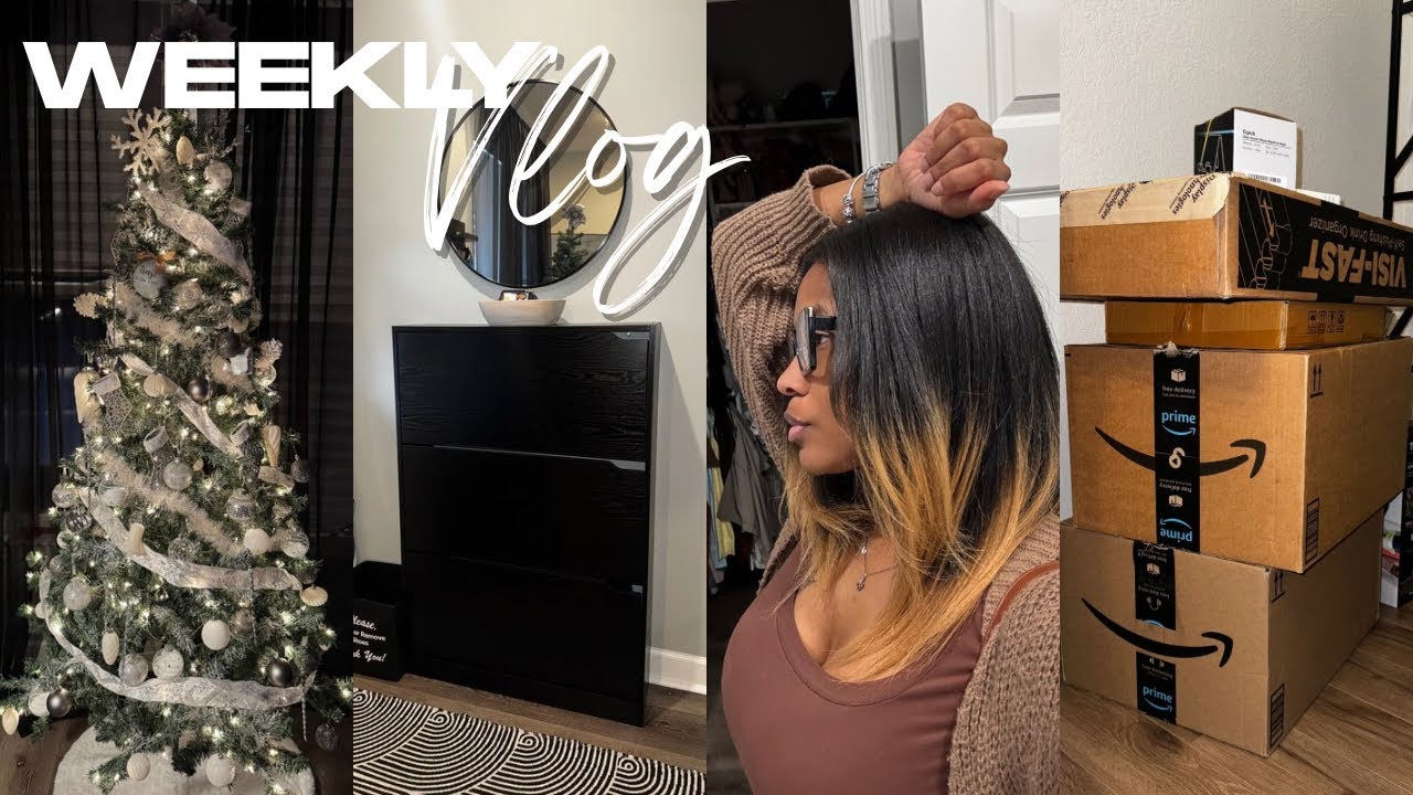 WEEKLY VLOG| Making my house a home + Amazon Haul + New furniture + Chit chats + Cooking + MORE🖤