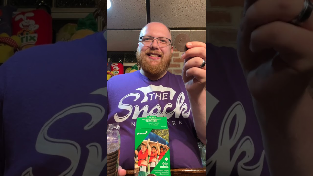 Jeff&rsquo;s First Thin Mint Girl Scout Cookie!! 😱