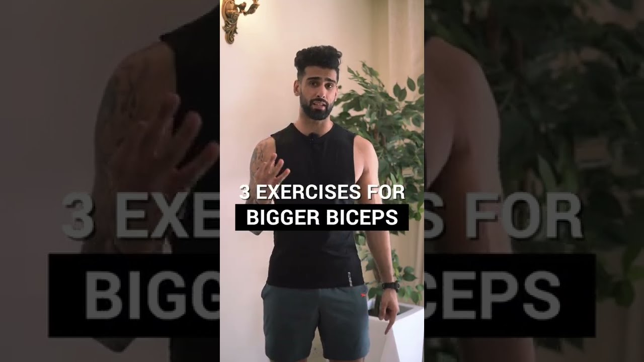 3 Best BICEPS EXERCISES For Bigger Arms | Abhinav Mahajan #shorts