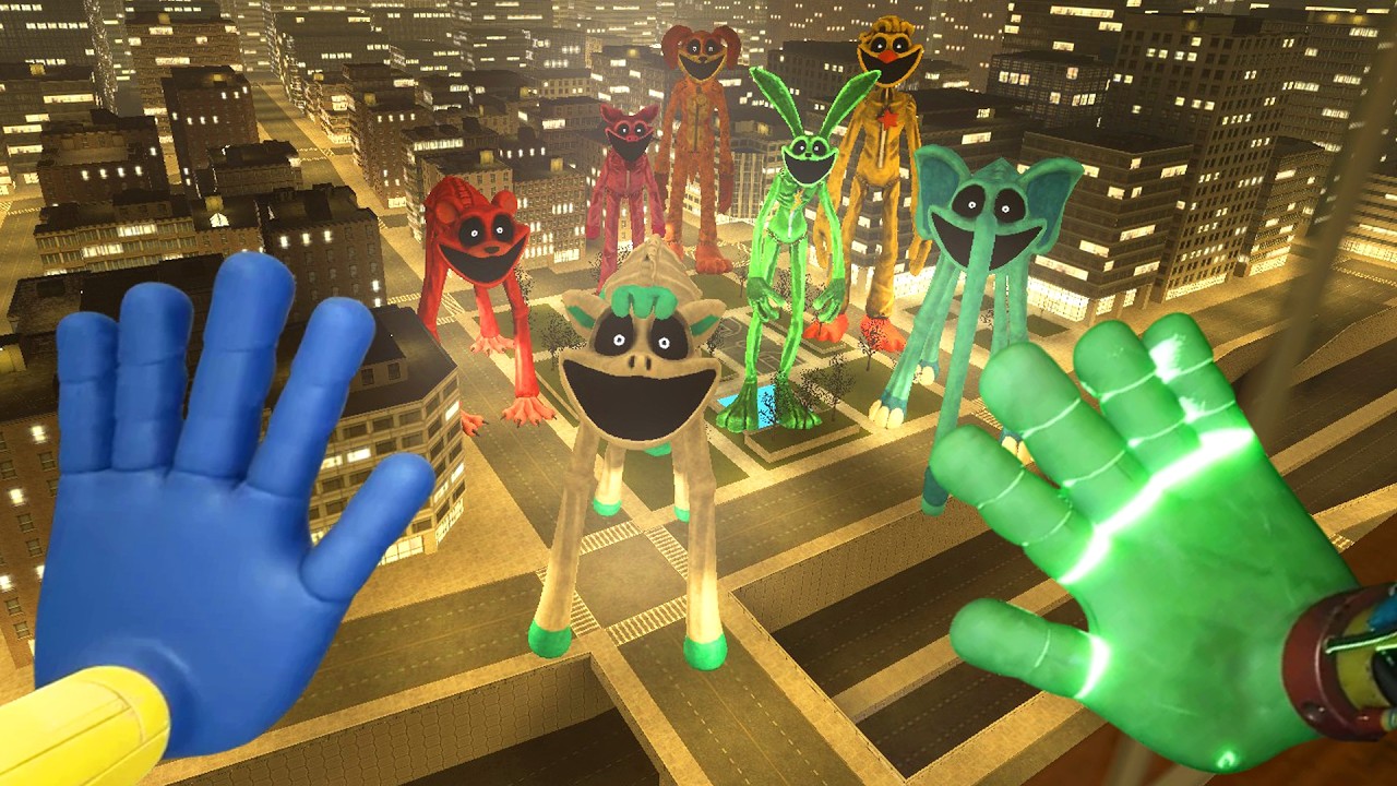 Surviving All Big Smiling Critters Chases & Jumpscares, Poppy Playtime | Garry's Mod