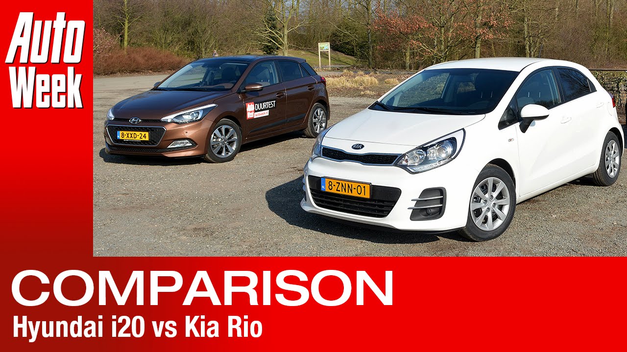 Dubbeltest - Hyundai i20 vs Kia Rio