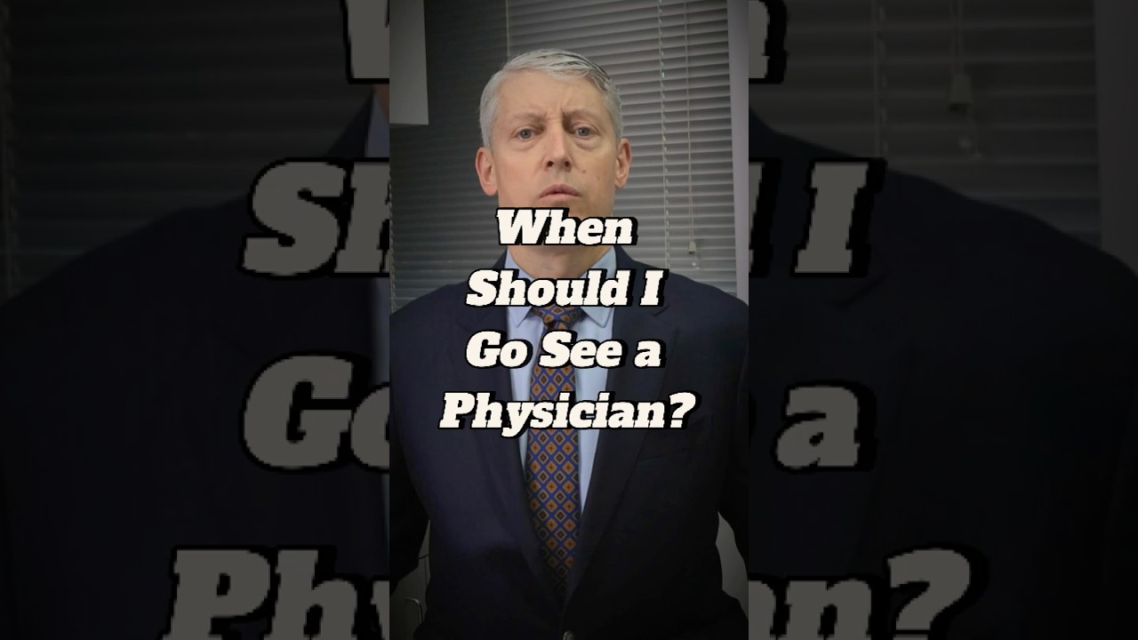 When Should I Go See a Physician #doctor #orthopedics #orthopaedics #orthopaedicspecialist