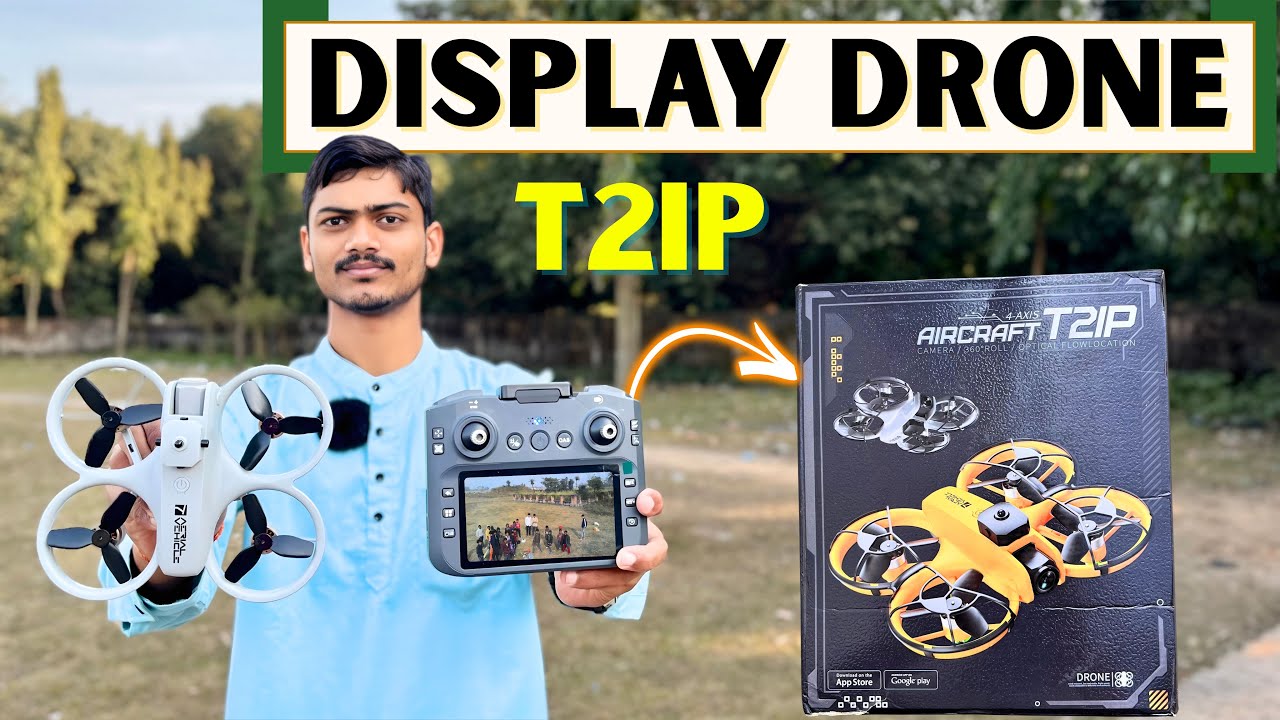 T2IP Mini Drone Unboxing 🔥 | 500mAh Battery + Display Remote Dual Camera | T21P Drone Unboxing 😍