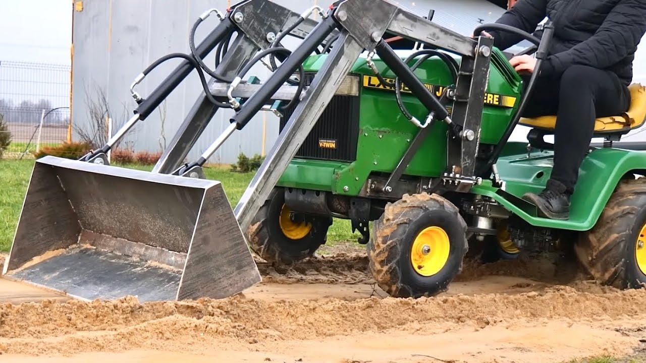 I Built a Hydraulic Front Loader From a Lawn Tractor