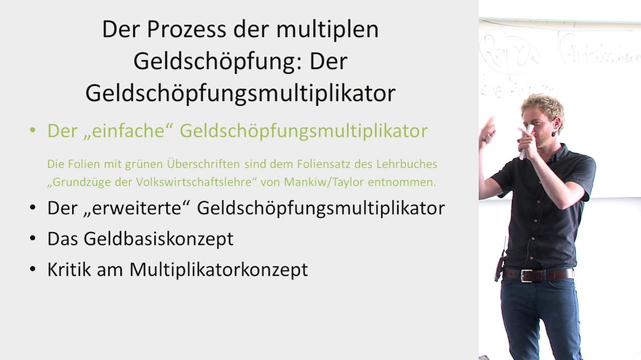Der Geldmengenmultiplikator (13.8)