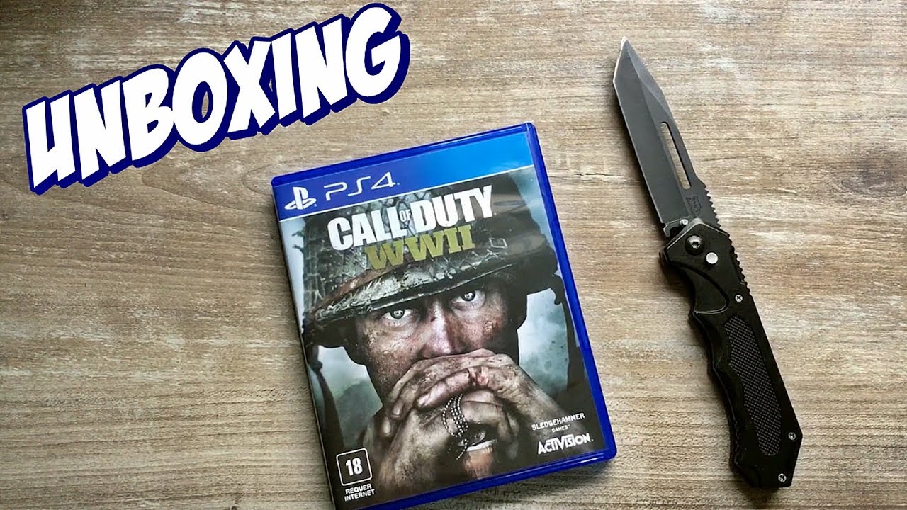 Unboxing Call of Duty® WWII PlayStation 4™ Totalmente em PTBR COD WWII PS4