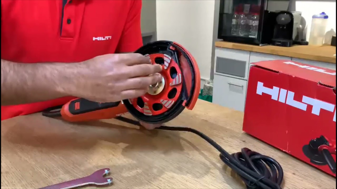 How to remove a diamond grinding cup wheel from angle grinders