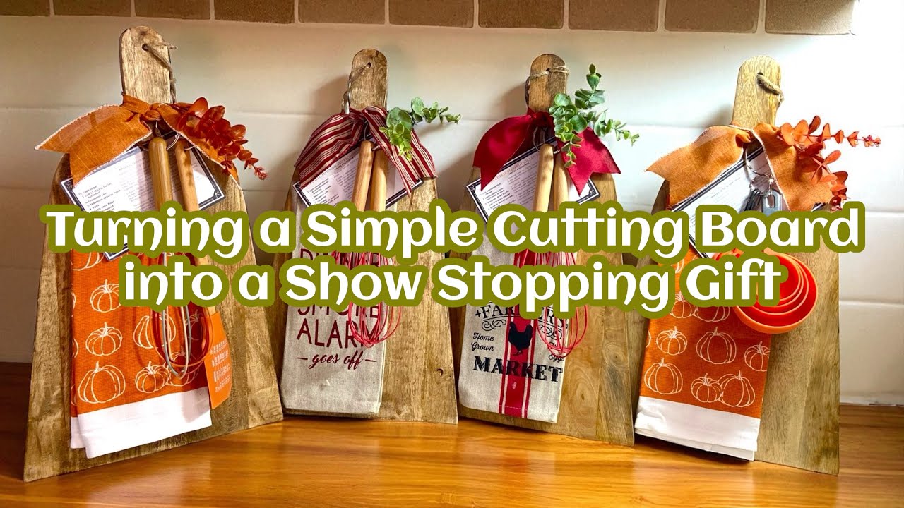How to turn a simple cutting board into a show stopping gift | Diy
