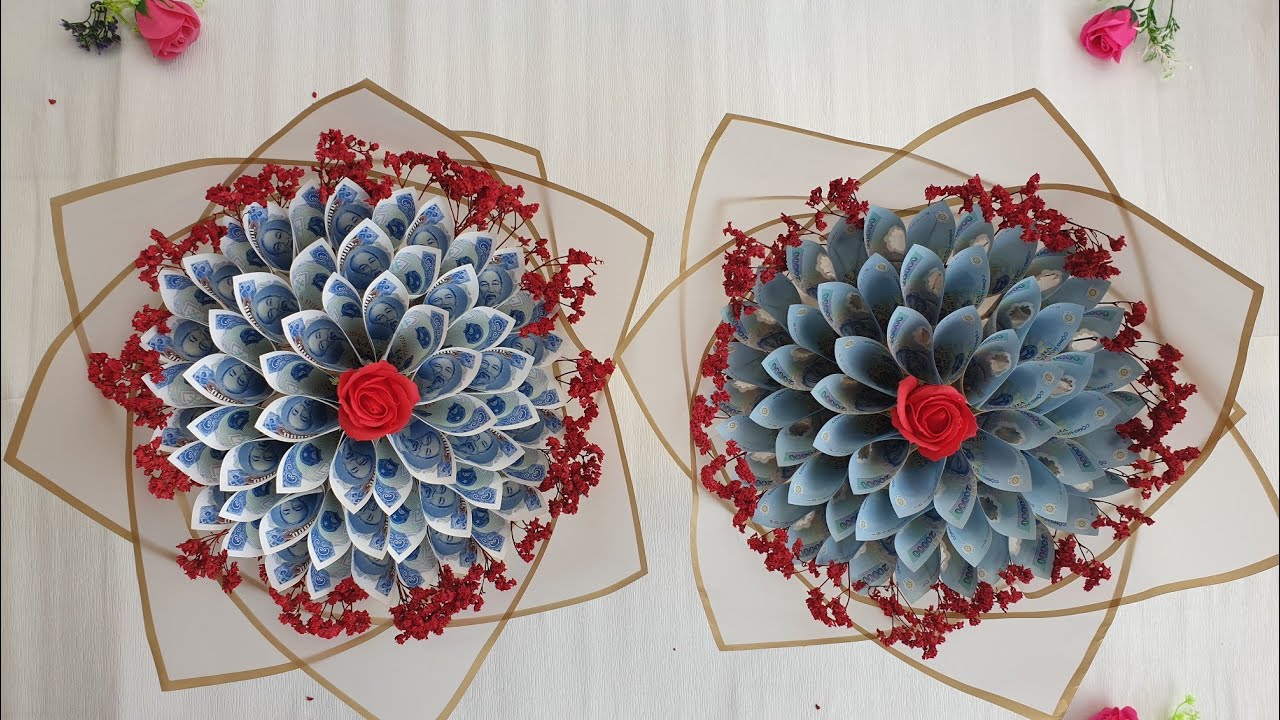 Hướng dẫn bó hoa bằng tiền (Tập 6) | Cách làm hoa tiền | Bó hoa 14/2 |How money bouquets | Tam Hien