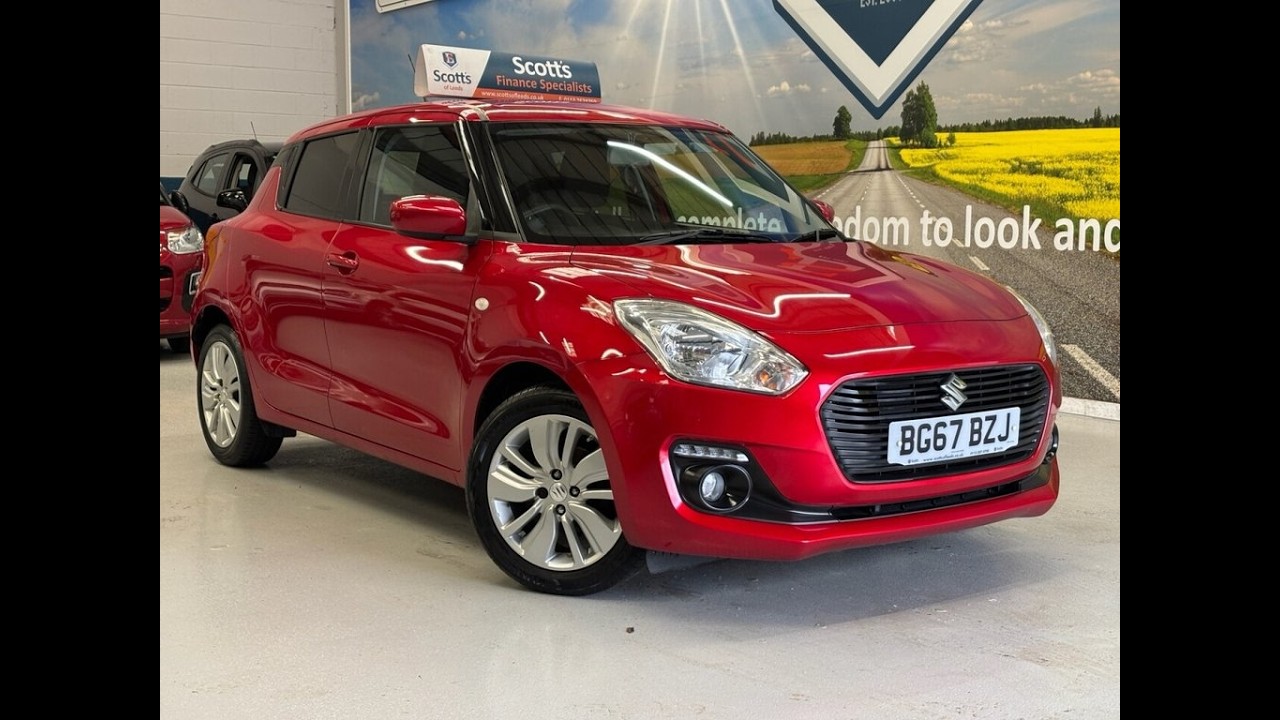 SUZUKI SWIFT 1.0 Boosterjet SZ-T Hatchback 5 Door Petrol Manual Red Euro 6 1 Former Keeper