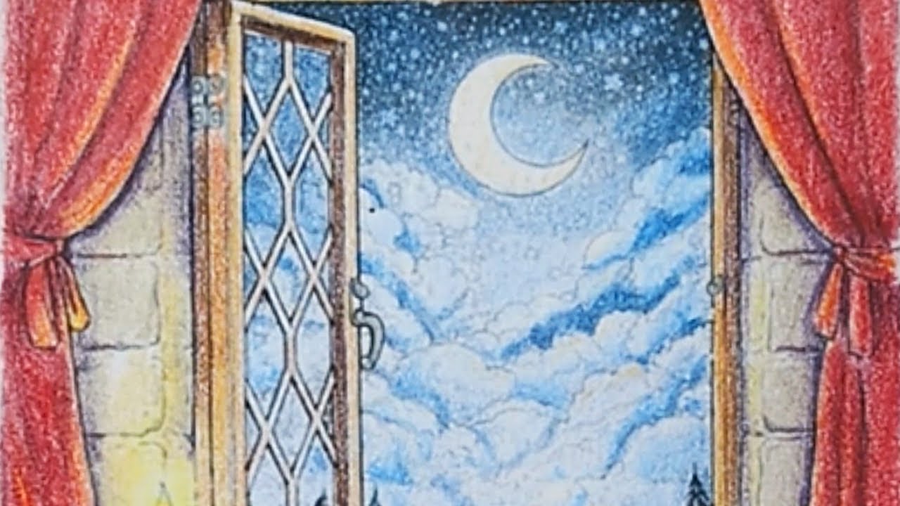 Moonlight Through the Window | A Slow, Calm Colouring Session (90 Minutes)