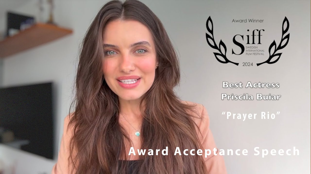Priscila Buiar Best Actress Award Acceptance Speech at Swedish International Film Festival