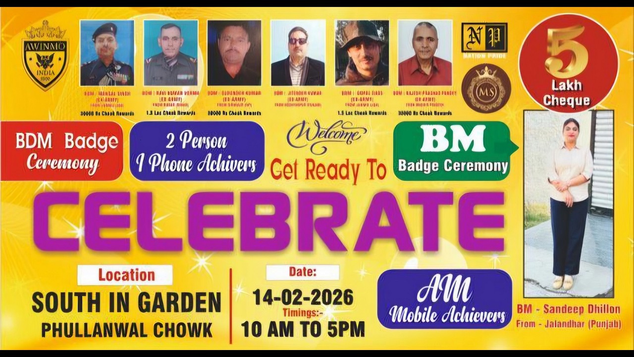 Celebrating Excellence: The Awinmo India (AIM) BM Badge Ceremony 2026 official live telecast