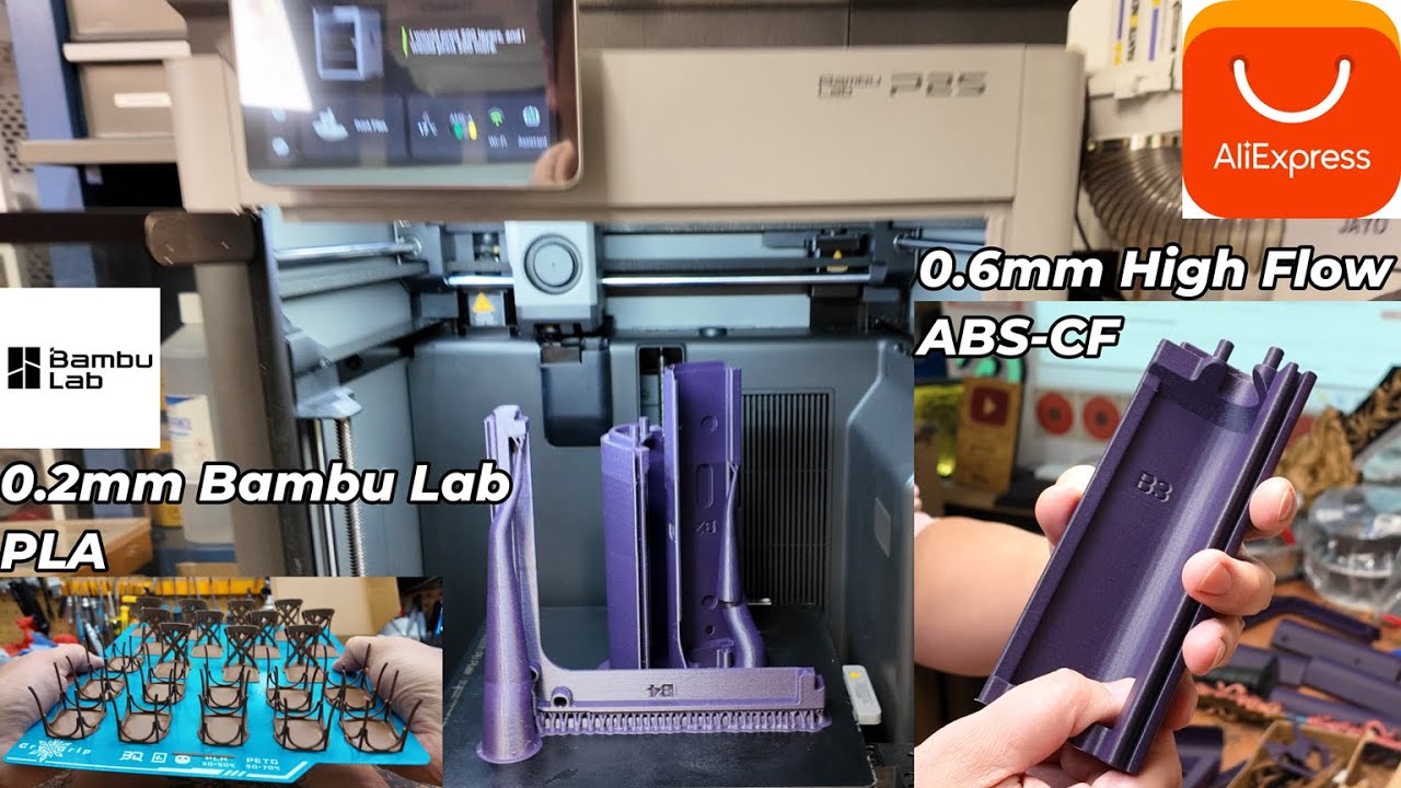 Я попробовал использовать ABS-пластик и углеродное волокно на 3D-принтере Bambu Lab P2S… Вот что ...