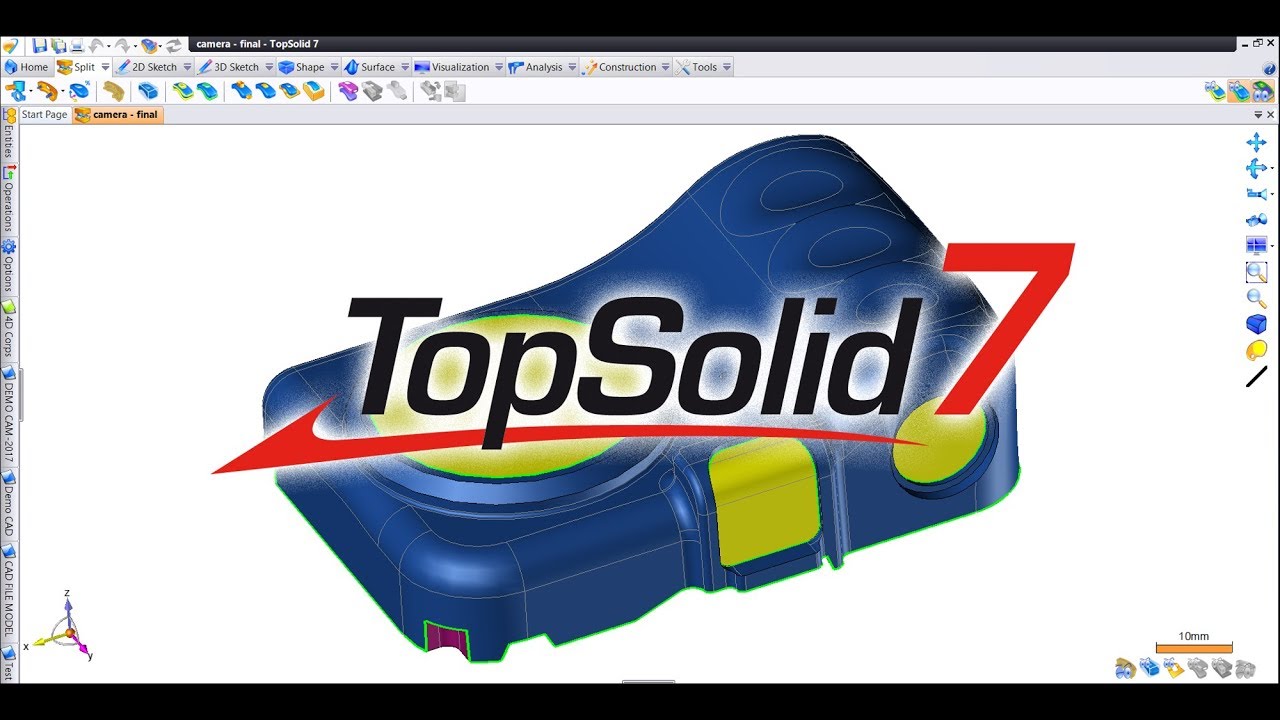 TopSolidMold7:PartingSurface