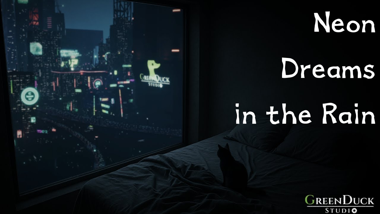 🌃 Neon Dreams in the Rain | 8 Hours of Cyberpunk City Ambience