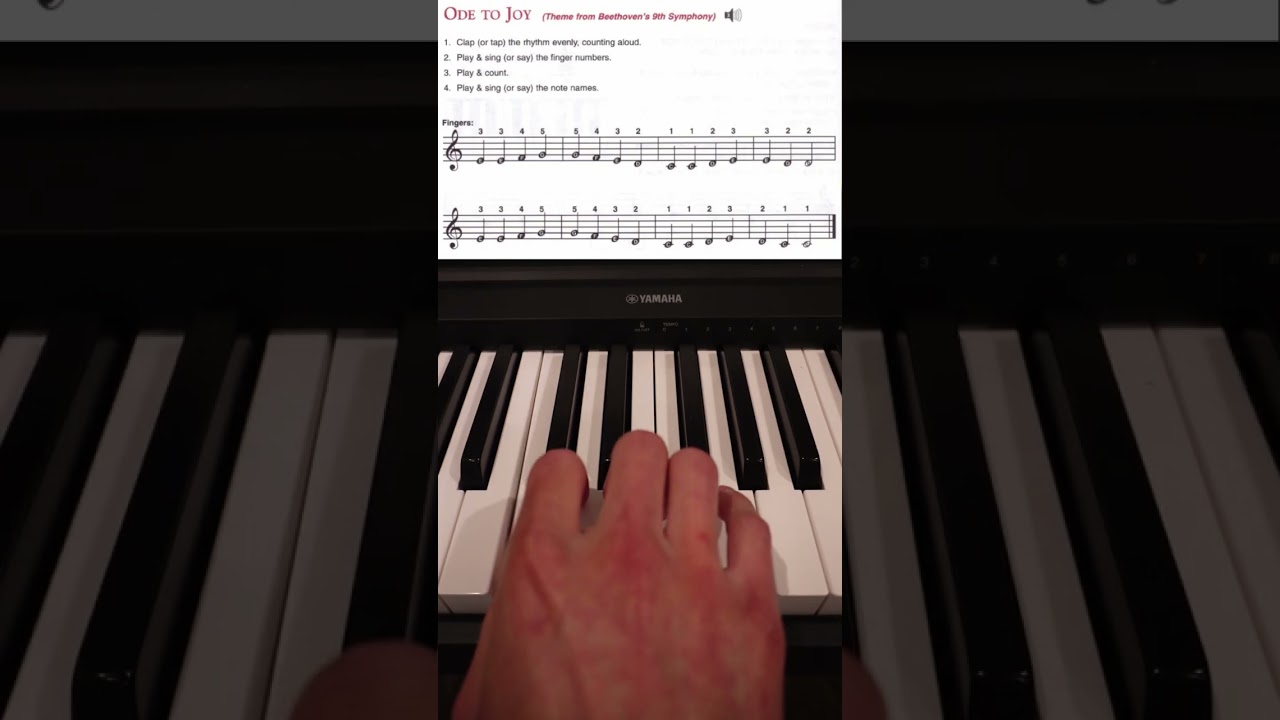 Ode To Joy Tutorial - Alfred's Adult All In One Piano Book