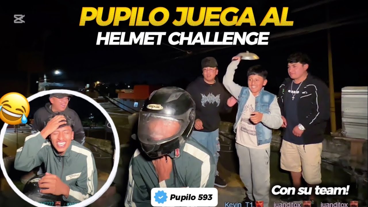 PUPILO Y SU TEAM JUEGA AL HELMET CHALLENGE! 😂 | Pupilo 593