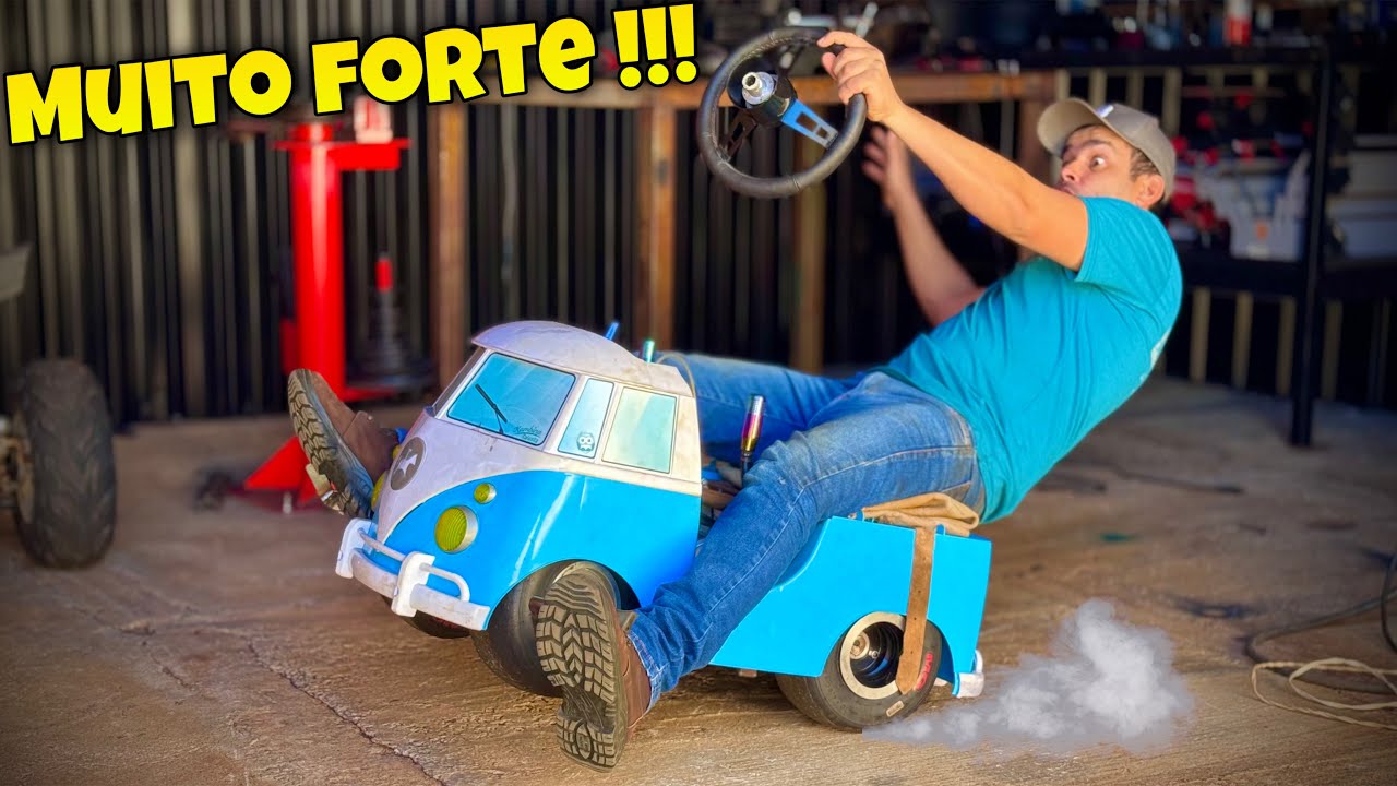 Primeira volta na Mini Kombi Kart 🔥