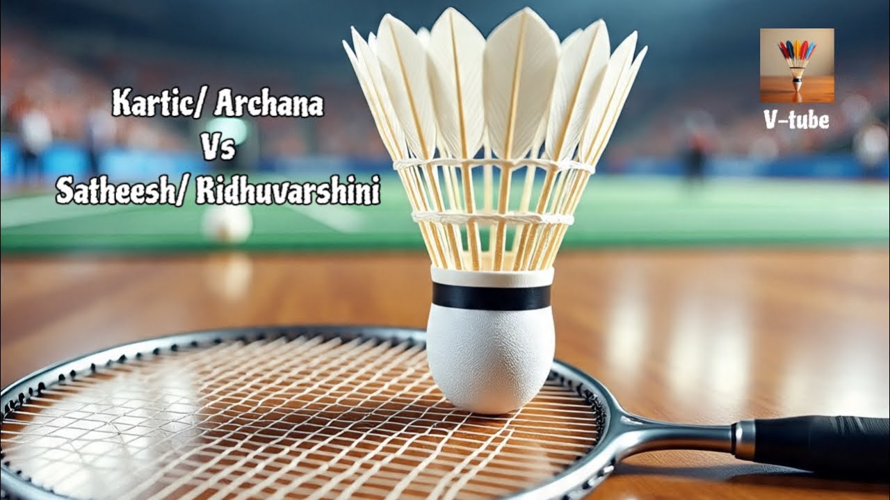 SKM Best open badminton Tournament 2026 Mixed doubles Kartik/ Archana Vs Satheesh/Ridhuvarshini Set2