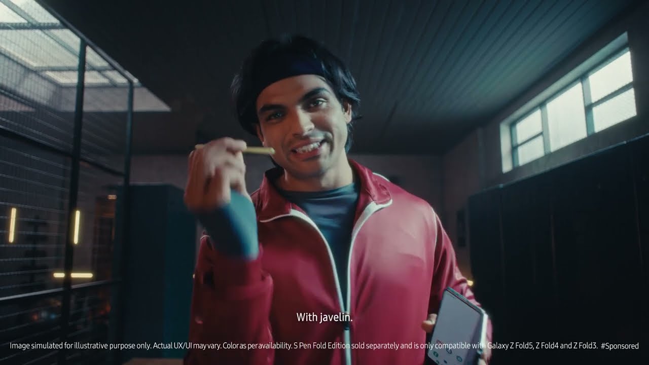 Neeraj Chopra joins the flip side | Samsung
