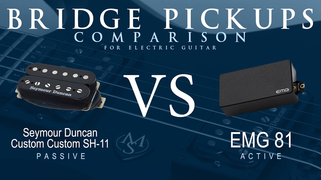 Seymour Duncan CUSTOM CUSTOM SH-11 vs EMG 81 - Bridge Pickup Guitar Tone Comparison Demo
