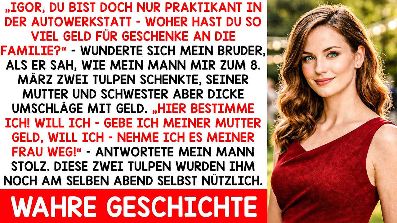Hier bestimme ich! Will ich, gebe ich Mama Geld – will ich, nehme ich es meiner Frau!