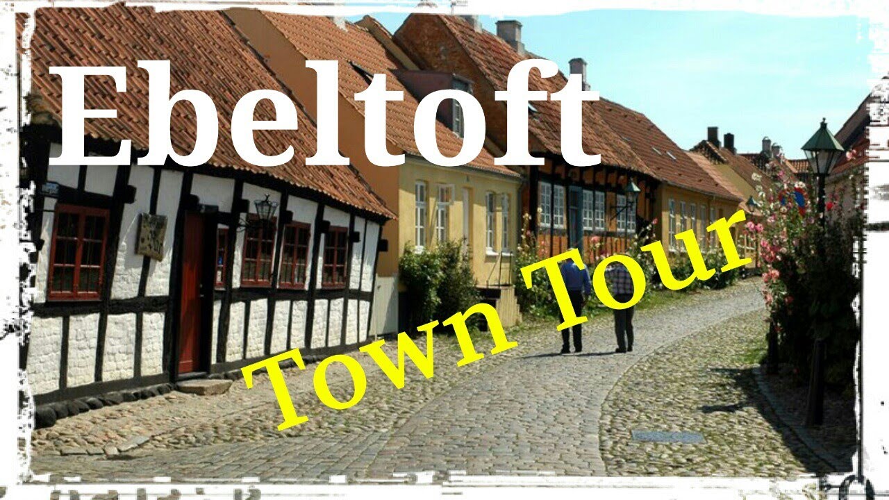 Ebeltoft, Djursland, Denmark (Town Tour) walking and cycling.. GoPro