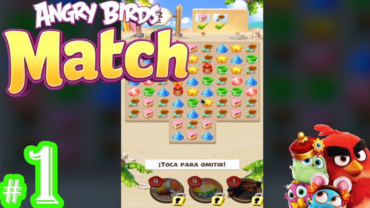 Angry Birds Match 3 Gameplay (Nivel 1 - 11) Parte #1
