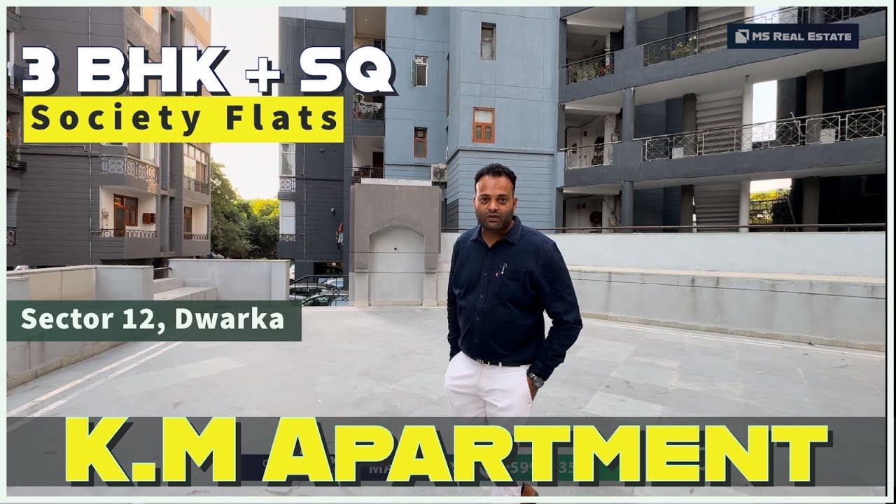 K.M.|APARTMENTS | 3BHK+SQ | DWARKA SECTOR 12|1875 SQ FT