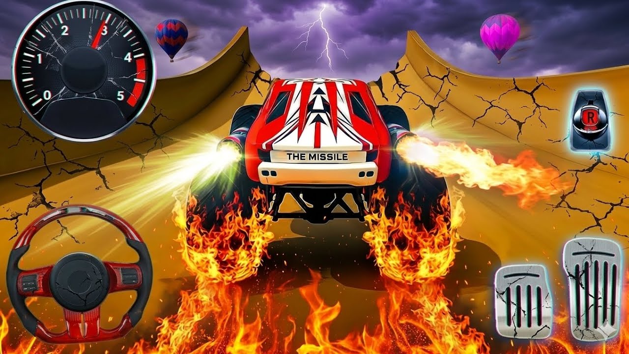 INSANE Mega Ramp Jumps! 🏁 Monster Truck Stunt Racing Android Gameplay