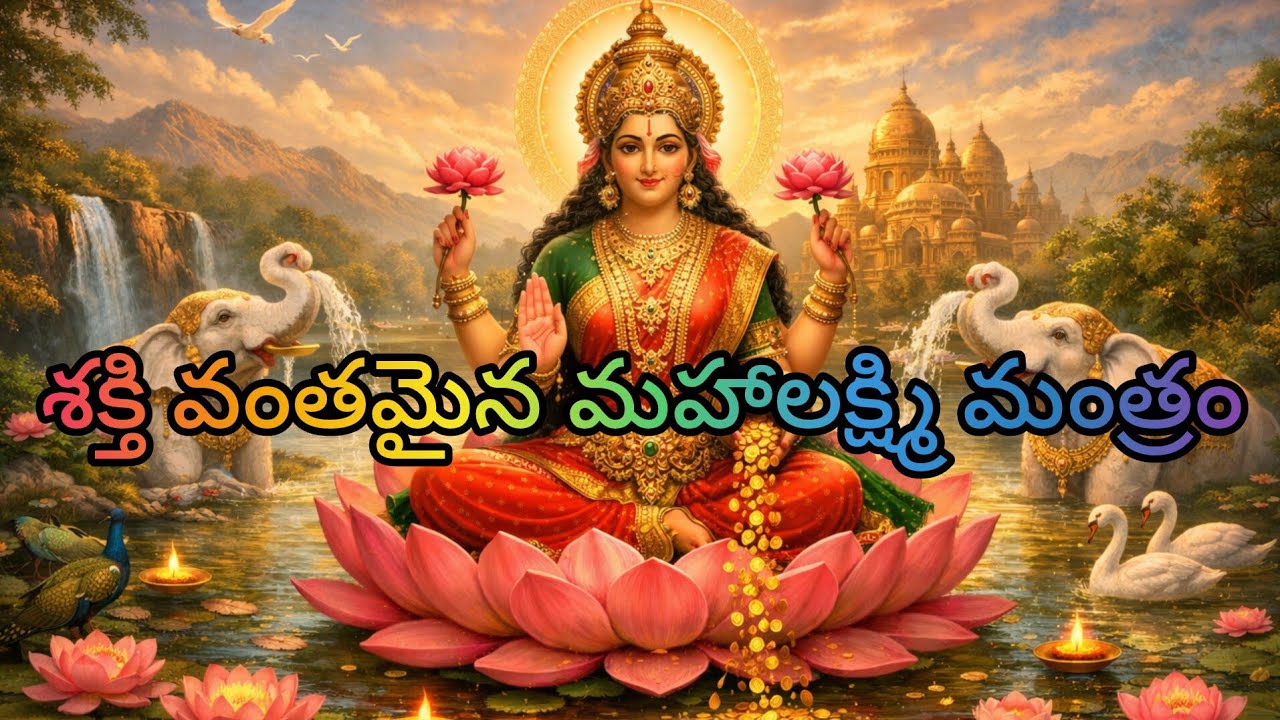 Powerful 🔥Lakshmi Mantras | ఓం మహాలక్ష్మాయై నమో నమః | Remove Financial Blocks & Invite Prosperity