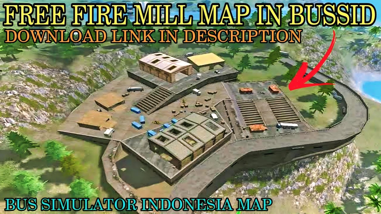 Free Fire Mill Map In Bussid | mapas para bus simulator indonesia | map mod bussid.