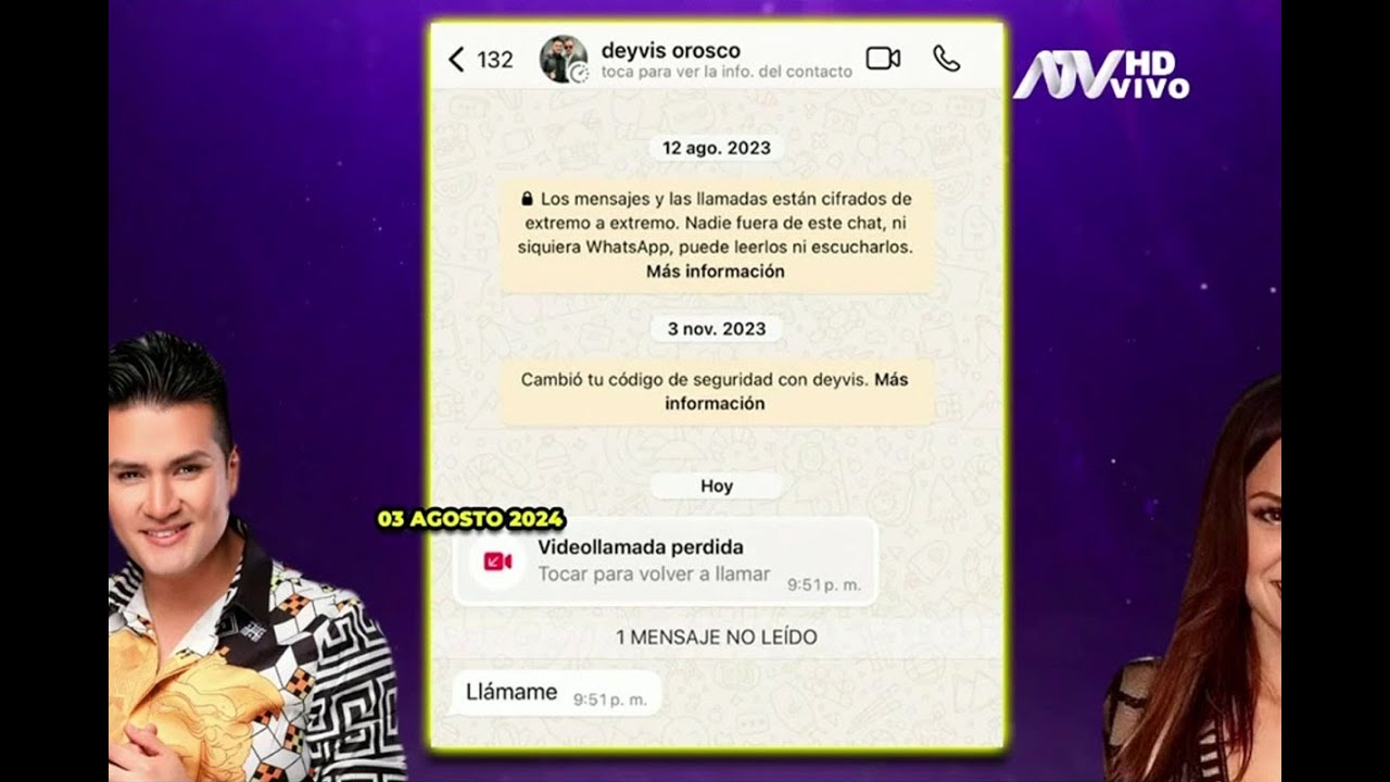 Andrea San Martín a Deyvis Orosco por videollamada: 