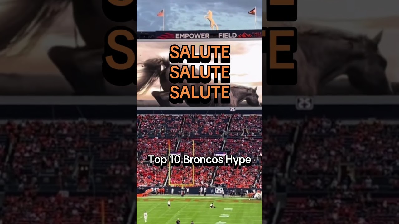 THE BRONCOS SALUTE (Official Chant of the Denver Broncos) on the Jumbotron! #broncos #db4l #nfl