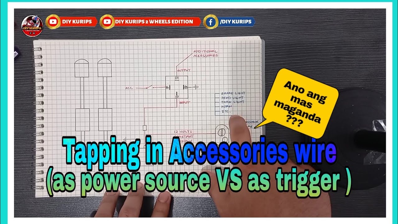 Moto Vlog 126 - Tapping in accessories wire (as power source vs as trigger)