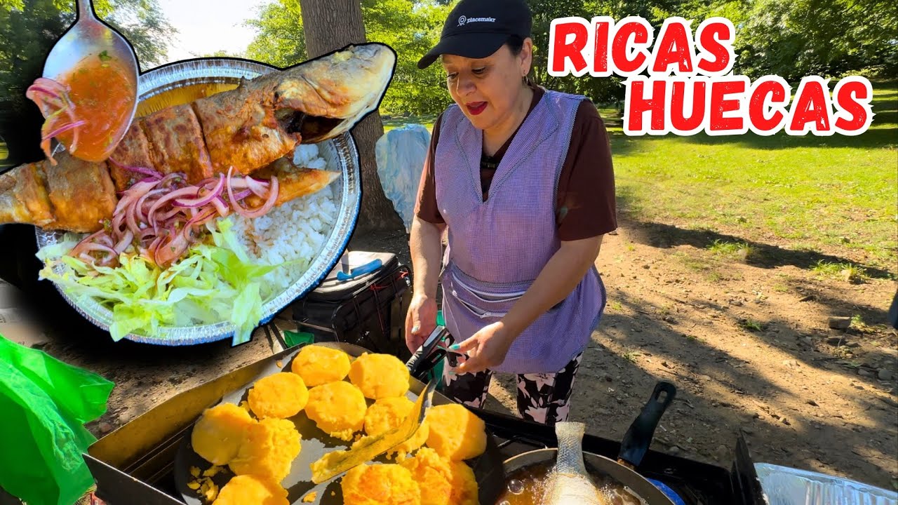 HUECAS escondidas de SABROSA comida Ecuatoriana 🦐🦞 Josu&eacute; y Elie