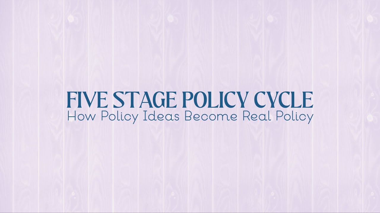 Five Stage Policy Cycle