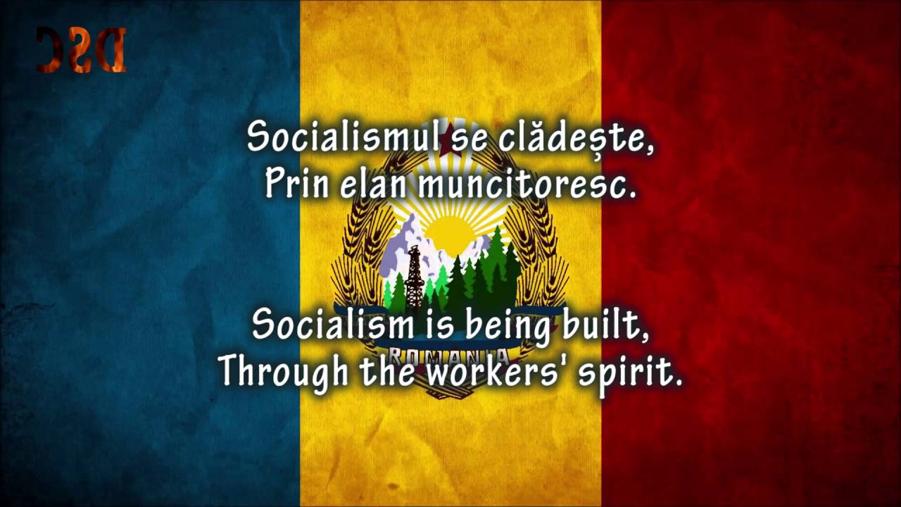 Romanian anthem "3 Culori" Lyrics RO/EN (1977–1989)