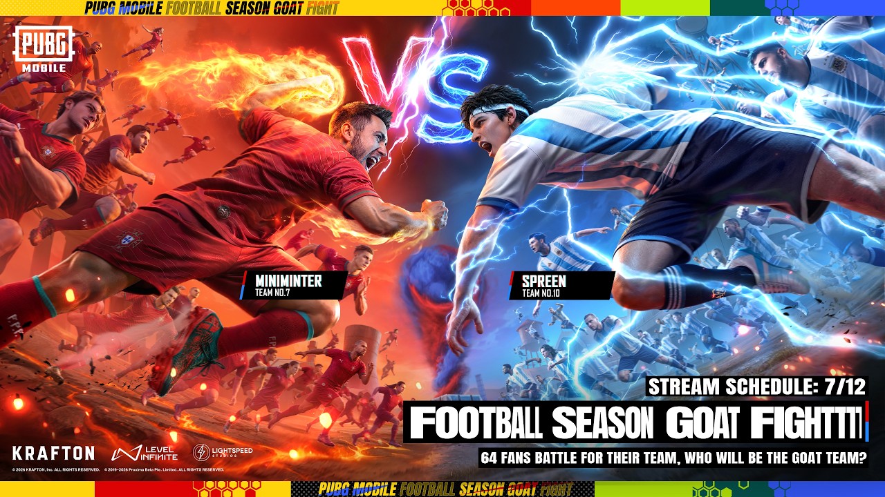 PUBG MOBILE | Portugal vs Argentina &mdash; the GOAT FIGHT is set.