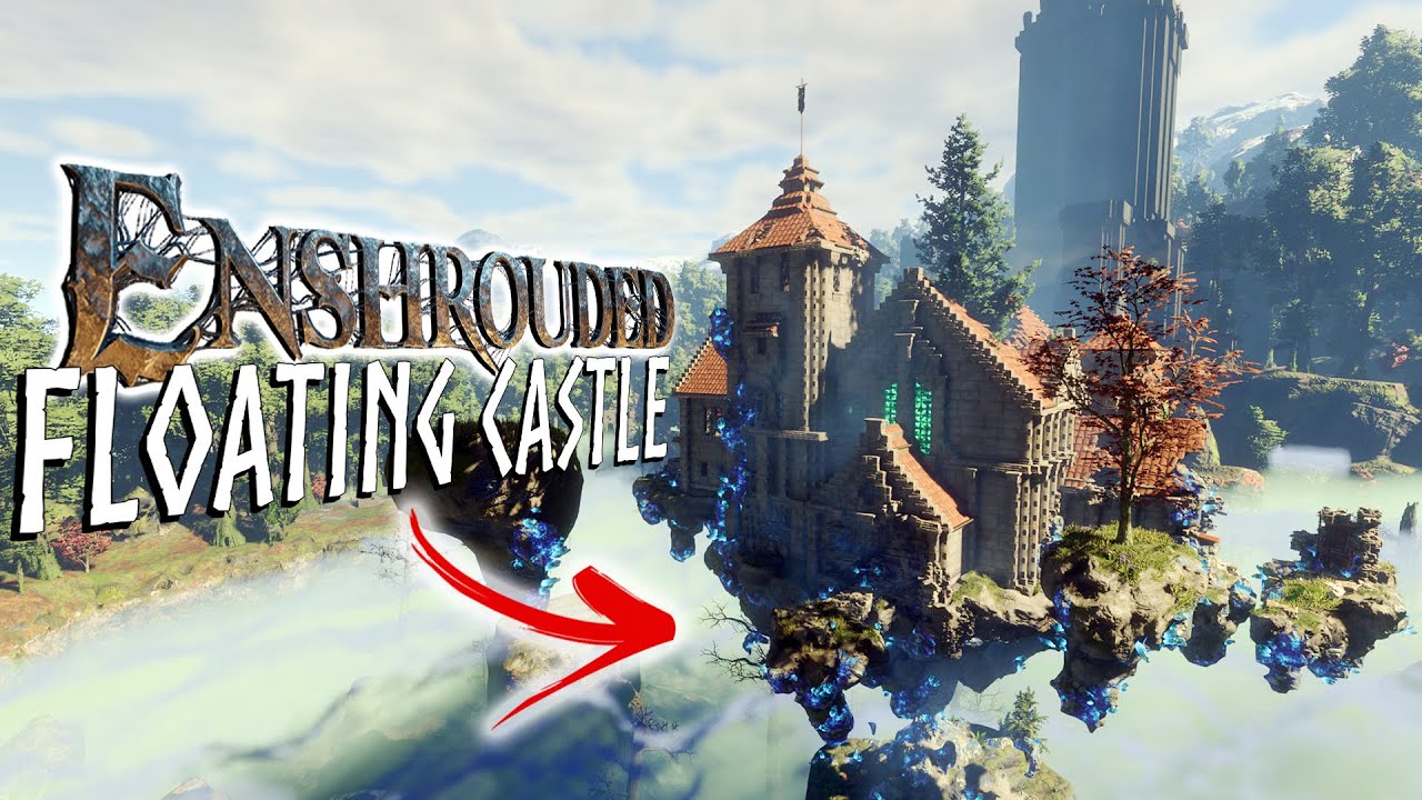 I made a Floating Castle in Enshrouded