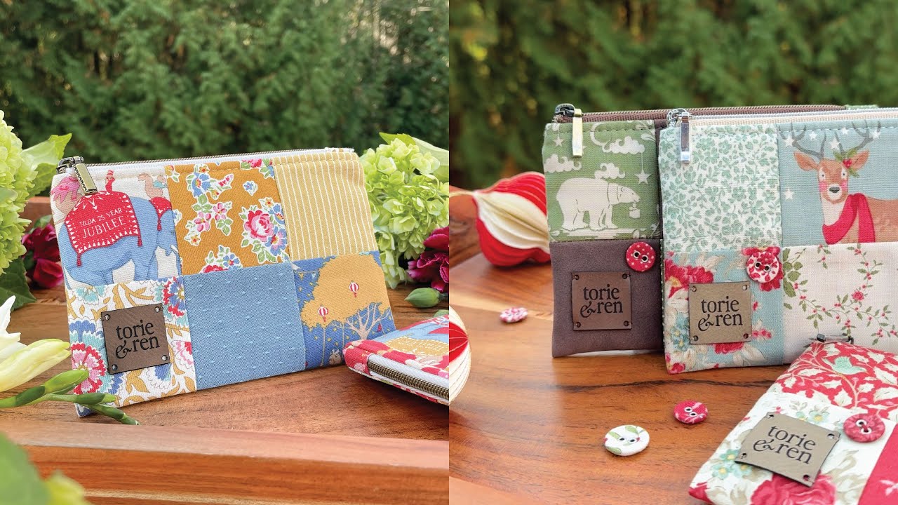 Scrap Friendly Patchwork Zipper Pouches | Detailed Sewing Tutorial
