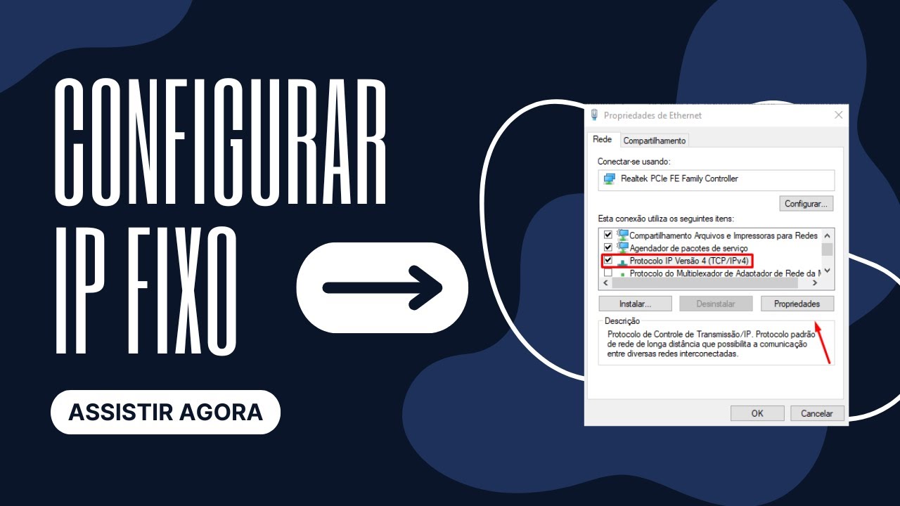 Como Configurar IP Fixo no Windows Tutorial F&aacute;cil e R&aacute;pido!