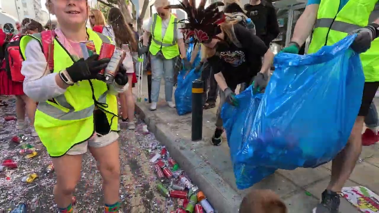 Limassol Grand Carnival cleanup with City Friends Club