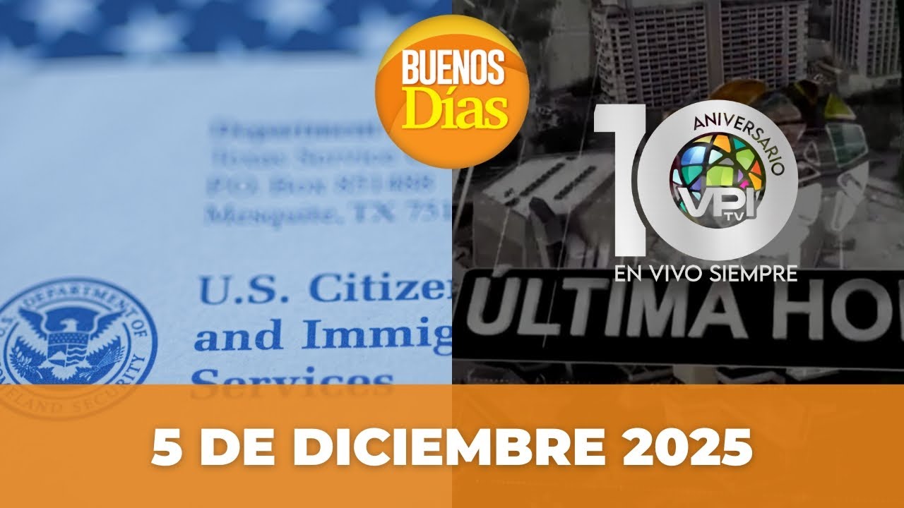 Noticias en la Ma&ntilde;ana en Vivo ☀️ Buenos D&iacute;as Viernes 5 de Diciembre de 2025 - Venezuela