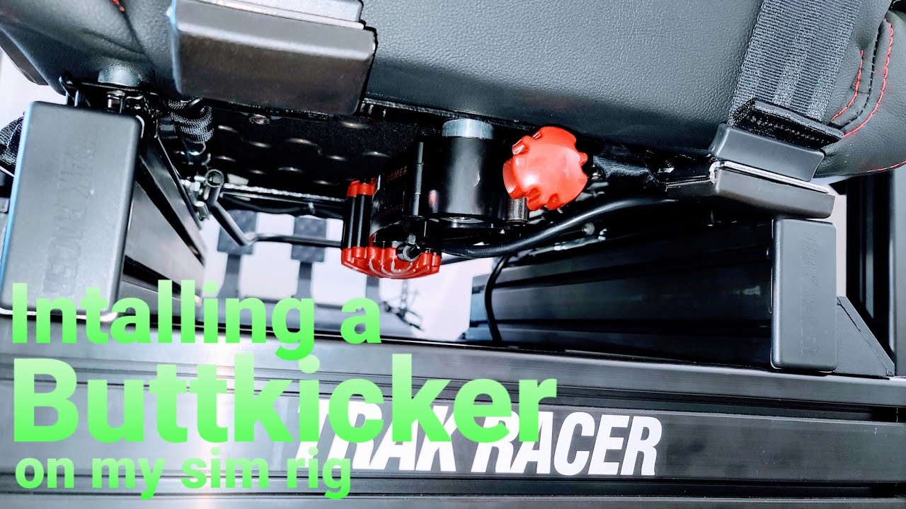 installing a Buttkicker on my sim rig