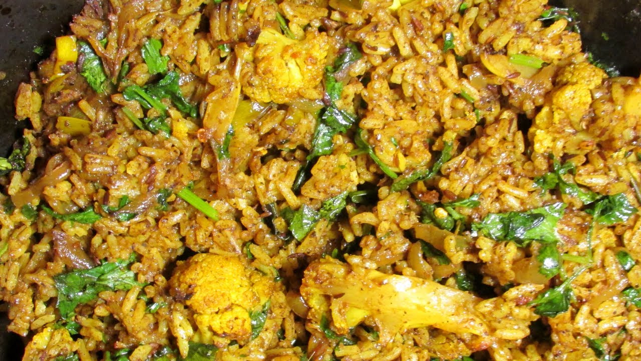 Cauliflower Pulao I गोभी पूलाव I Gobi Tawa Pulao