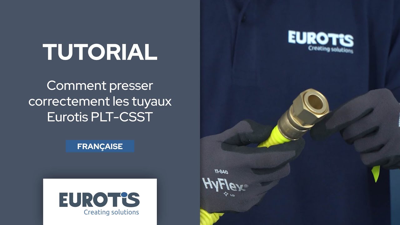 EUROTIS Tutorial - Comment presser correctement les tuyaux Eurotis PLT-CSST