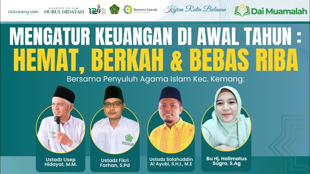 Mengatur Keuangan di awal Tahun: Hemat, Berkah & Bebas Riba - Penyuluh Agama Islam Kec. Kemang Bogor