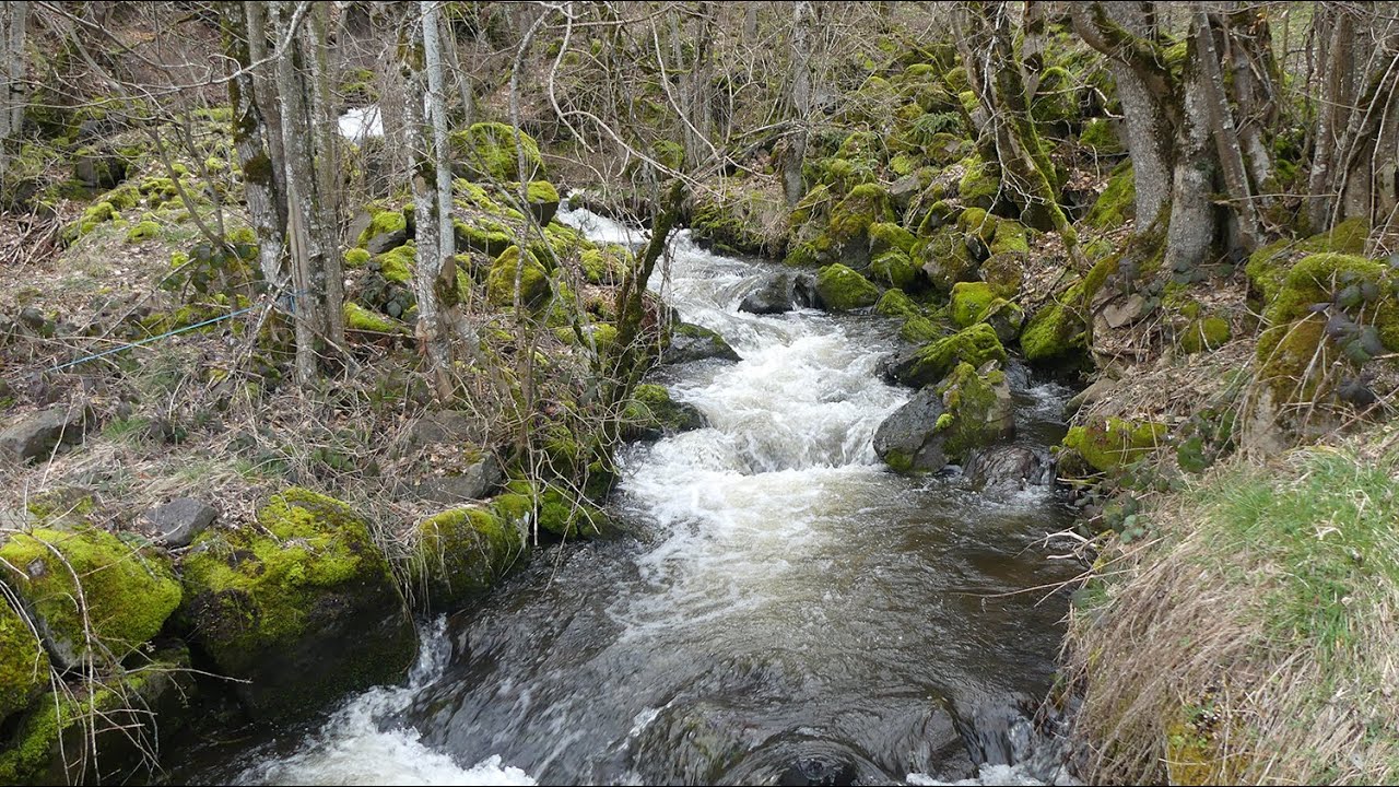 Cantal, la cascade et les éoliennes autour de Murat et Allanche